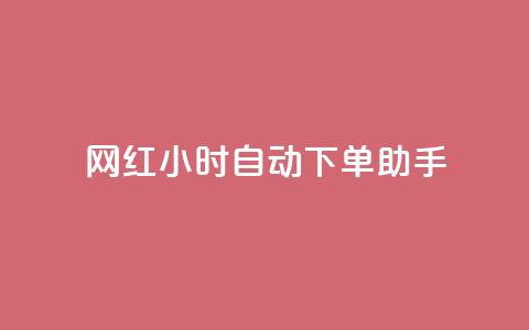 网红24小时自动下单助手 - 网红全天候自动下单助手助你轻松购物	。  第1张