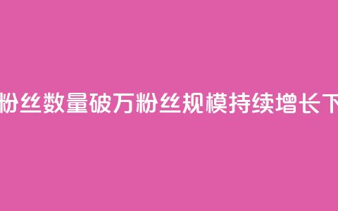 快手粉丝数量破万，粉丝规模持续增长  第1张