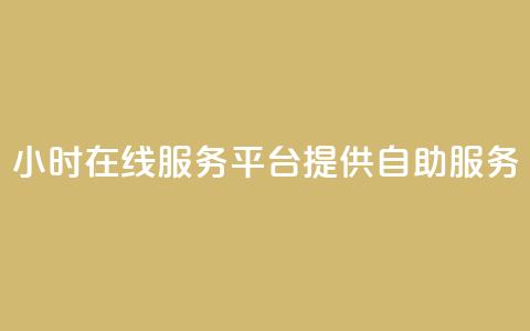 24小时在线服务平台提供自助服务  第1张