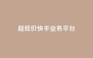 超低价快手业务平台 - 抖音业务低价平台超低价