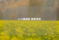81192请返航 原始录音