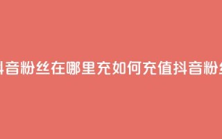 抖音粉丝在哪里充(如何充值抖音粉丝？)