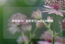 中信银行：完成发行100亿元科创债