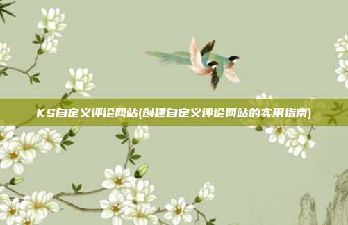 KS自定义评论网站(创建自定义评论网站的实用指南)  第1张