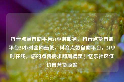 抖音点赞自助平台24小时服务，抖音点赞自助平台24小时全网最低	，抖音点赞自助平台，24小时在线，您的点赞需求即刻满足！亿乐社区低价自营货源站  第1张